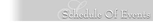 Schedule Of Events